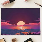 Sunset Ocean Beach Water Tropical Island Vacation 5 Cosmetic Bag (XXL) Front