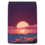 Sunset Ocean Beach Water Tropical Island Vacation 5 Removable Flap Cover (L) Front