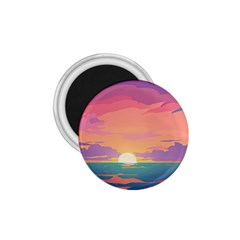 Sunset Ocean Beach Water Tropical Island Vacation 4 1 75  Magnets by Pakemis