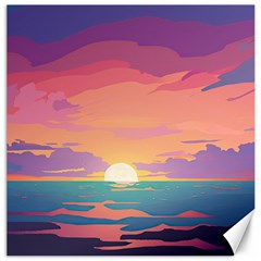 Sunset Ocean Beach Water Tropical Island Vacation 4 Canvas 20  X 20  by Pakemis