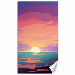 Sunset Ocean Beach Water Tropical Island Vacation 4 Canvas 40  X 72  by Pakemis