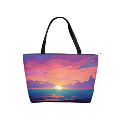 Sunset Ocean Beach Water Tropical Island Vacation 4 Classic Shoulder Handbag by Pakemis