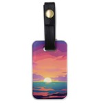 Sunset Ocean Beach Water Tropical Island Vacation 4 Luggage Tag (one side) Front