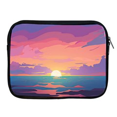 Sunset Ocean Beach Water Tropical Island Vacation 4 Apple Ipad 2/3/4 Zipper Cases by Pakemis