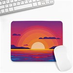 Sunset Ocean Beach Water Tropical Island Vacation Landscape Small Mousepad Front