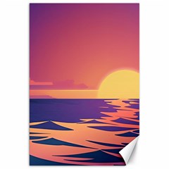 Sunset Ocean Beach Water Tropical Island Vacation Canvas 20  X 30  by Pakemis