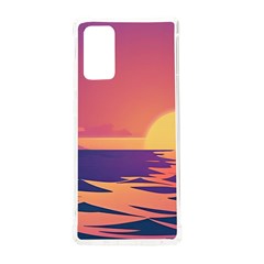 Sunset Ocean Beach Water Tropical Island Vacation Samsung Galaxy Note 20 Tpu Uv Case by Pakemis