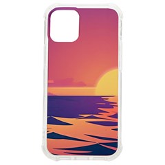 Sunset Ocean Beach Water Tropical Island Vacation Iphone 12 Mini Tpu Uv Print Case	 by Pakemis