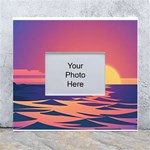 Sunset Ocean Beach Water Tropical Island Vacation White Wall Photo Frame 5  x 7  Front