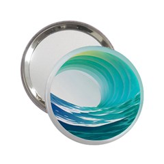 Tsunami Tidal Wave Wave Minimalist Ocean Sea 2 2 25  Handbag Mirrors by Pakemis