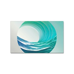 Tsunami Tidal Wave Wave Minimalist Ocean Sea 2 Sticker (rectangular) by Pakemis