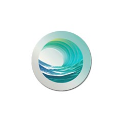 Tsunami Tidal Wave Wave Minimalist Ocean Sea 2 Golf Ball Marker by Pakemis