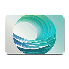 Tsunami Tidal Wave Wave Minimalist Ocean Sea 2 Small Doormat by Pakemis