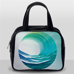 Tsunami Tidal Wave Wave Minimalist Ocean Sea 2 Classic Handbag (one Side) by Pakemis