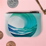 Tsunami Tidal Wave Wave Minimalist Ocean Sea 2 Mini Coin Purse Back