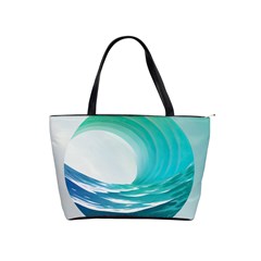 Tsunami Tidal Wave Wave Minimalist Ocean Sea 2 Classic Shoulder Handbag by Pakemis