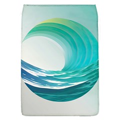 Tsunami Tidal Wave Wave Minimalist Ocean Sea 2 Removable Flap Cover (l) by Pakemis