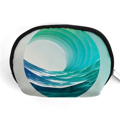 Tsunami Tidal Wave Wave Minimalist Ocean Sea 2 Accessory Pouch (medium) by Pakemis