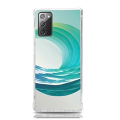 Tsunami Tidal Wave Wave Minimalist Ocean Sea 2 Samsung Galaxy Note 20 Tpu Uv Case by Pakemis