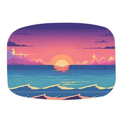 Sunset Ocean Beach Water Tropical Island Vacation 2 Mini Square Pill Box by Pakemis