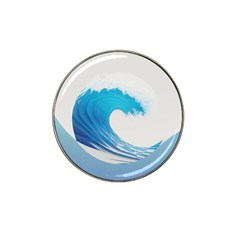 Wave Tsunami Tidal Wave Ocean Sea Water Hat Clip Ball Marker by Pakemis