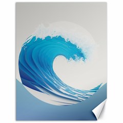 Wave Tsunami Tidal Wave Ocean Sea Water Canvas 18  X 24  by Pakemis