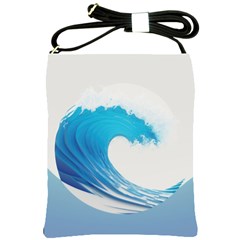 Wave Tsunami Tidal Wave Ocean Sea Water Shoulder Sling Bag by Pakemis