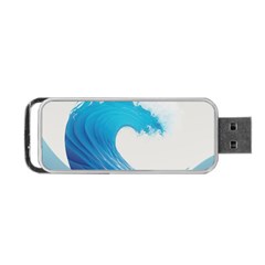 Wave Tsunami Tidal Wave Ocean Sea Water Portable Usb Flash (one Side) by Pakemis