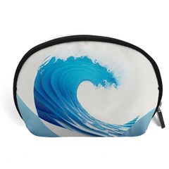 Wave Tsunami Tidal Wave Ocean Sea Water Accessory Pouch (large) by Pakemis