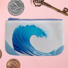 Wave Tsunami Tidal Wave Ocean Sea Water Large Coin Purse by Pakemis