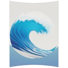 Wave Tsunami Tidal Wave Ocean Sea Water Back Support Cushion by Pakemis