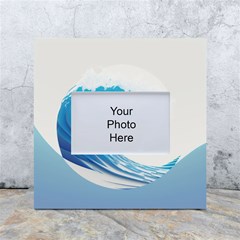 Wave Tsunami Tidal Wave Ocean Sea Water White Box Photo Frame 4  X 6  by Pakemis