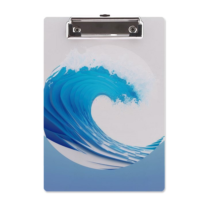 Wave Tsunami Tidal Wave Ocean Sea Water A5 Acrylic Clipboard