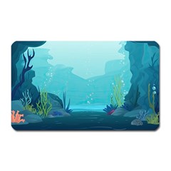 Intro Youtube Background Wallpaper Aquatic Water 2 Magnet (rectangular) by Pakemis