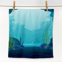 Intro Youtube Background Wallpaper Aquatic Water 2 Face Towel by Pakemis