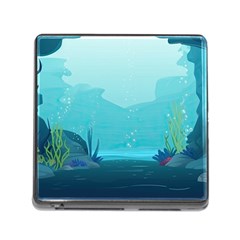 Intro Youtube Background Wallpaper Aquatic Water 2 Memory Card Reader (square 5 Slot) by Pakemis