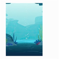 Intro Youtube Background Wallpaper Aquatic Water 2 Small Garden Flag (two Sides) by Pakemis