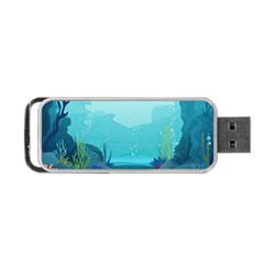 Intro Youtube Background Wallpaper Aquatic Water 2 Portable Usb Flash (two Sides) by Pakemis