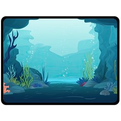 Intro Youtube Background Wallpaper Aquatic Water 2 Fleece Blanket (large) by Pakemis