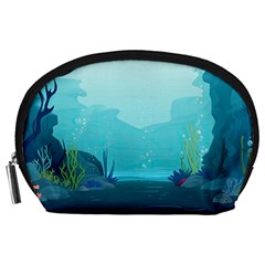 Intro Youtube Background Wallpaper Aquatic Water 2 Accessory Pouch (large) by Pakemis