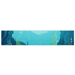 Intro Youtube Background Wallpaper Aquatic Water 2 Small Premium Plush Fleece Scarf by Pakemis