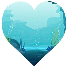 Intro Youtube Background Wallpaper Aquatic Water 2 Wooden Puzzle Heart by Pakemis