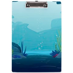 Intro Youtube Background Wallpaper Aquatic Water 2 A4 Acrylic Clipboard by Pakemis