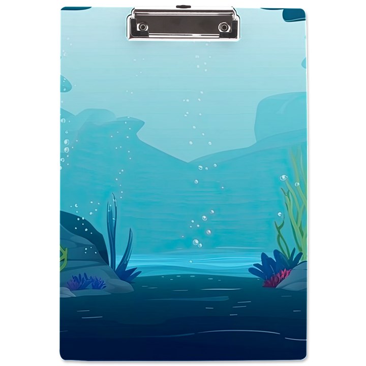 Intro Youtube Background Wallpaper Aquatic Water 2 A4 Acrylic Clipboard