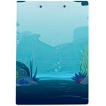 Intro Youtube Background Wallpaper Aquatic Water 2 A4 Acrylic Clipboard Back