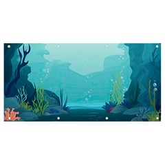 Intro Youtube Background Wallpaper Aquatic Water 2 Banner And Sign 8  X 4  by Pakemis