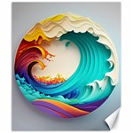 Tsunami Tidal Wave Wave Minimalist Ocean Sea 3 Canvas 20  x 24  19.57 x23.15  Canvas - 1