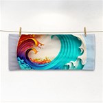 Tsunami Tidal Wave Wave Minimalist Ocean Sea 3 Hand Towel Front