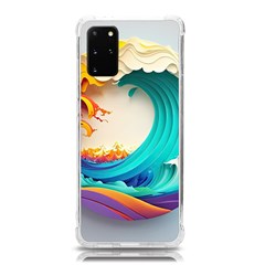 Tsunami Tidal Wave Wave Minimalist Ocean Sea 3 Samsung Galaxy S20plus 6 7 Inch Tpu Uv Case by Pakemis