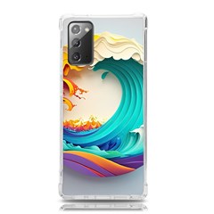 Tsunami Tidal Wave Wave Minimalist Ocean Sea 3 Samsung Galaxy Note 20 Tpu Uv Case by Pakemis